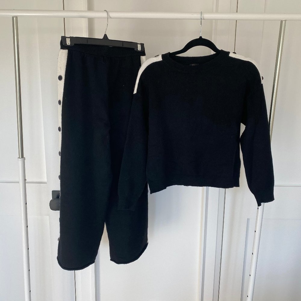 Knit Set with Button Detail